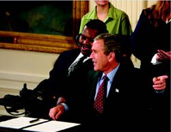 William Leron Jackson and President Bush